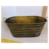 Metal bucket & Wooden basket made in Philippines