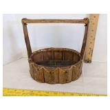 Metal bucket & Wooden basket made in Philippines