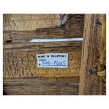 Metal bucket & Wooden basket made in Philippines