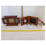 Mantel picture frame & Coby widescreen digital photo frame/clock