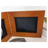 Mantel picture frame & Coby widescreen digital photo frame/clock