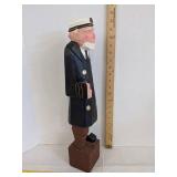 Carved wooden sea caption 20" T
