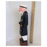 Carved wooden sea caption 20" T