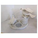 (3) Bird figurines & vase