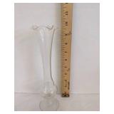 (2) Vintage glass bud vase