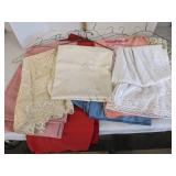 Various tablecloths/runners