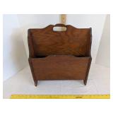 Wooden magazine rack