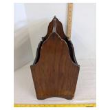 Wooden magazine rack