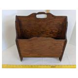 Wooden magazine rack