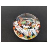 (2) Dome paperweights