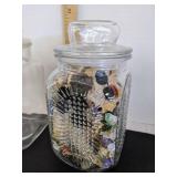 (2) Clear jars (1) has buttons