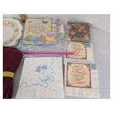 Napkins holders, napkins & tablecloth