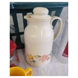 Plastic plates, cups, pitcher, bowls & more