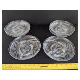 (6) Clear small serving plates