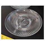 (6) Clear small serving plates