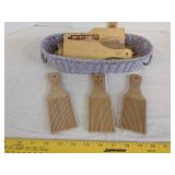 Various butter paddles