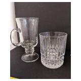 Various clear drinking glasses