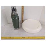 Stanley Aladdin Thermos & Aladdin tempreserve insulated round hot or cold food carrier.