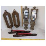 (3) Pairs of hanging candle holders