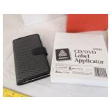 Tracing paper, address books, bag & CD/DVD label applicator