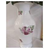 (2) Faux flowers w/vases