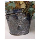 (3) Planters w/faux flowers