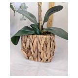 (3) Planters w/faux flowers