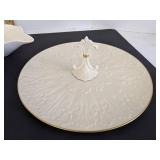 Lenox chateau ellegant serving tray, jewelry dishes & leaf platter