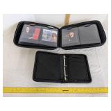 (2) DVD/CD holders 1 full of CDS (See picture for titles)