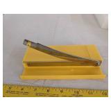 Crafting items paint brushes, small paper cutter & Styrofoam shapes