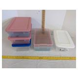 (6) Small plastic containers