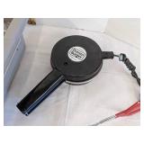 Kitchen utensils, busboy tote & burger press