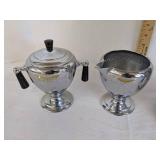 Vintage electric peak-o-matic keystoneware percolator