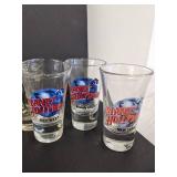 Large lot of big & small shot glasses