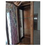 Thomasville wooden china hutch 68 1/2" W x 19" D x 87" H