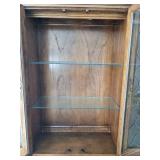 Thomasville wooden china hutch 68 1/2" W x 19" D x 87" H