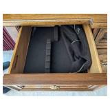 Thomasville wooden china hutch 68 1/2" W x 19" D x 87" H