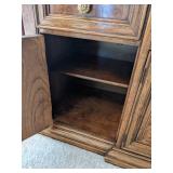 Thomasville wooden china hutch 68 1/2" W x 19" D x 87" H