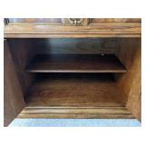 Thomasville wooden china hutch 68 1/2" W x 19" D x 87" H