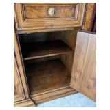 Thomasville wooden china hutch 68 1/2" W x 19" D x 87" H