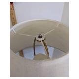 (2) Heavy brass like table lamps