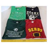 (3) Large & (1) XL Derby shirts