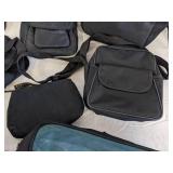 (10) Empty travel bags