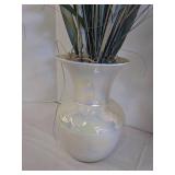 (3) Flower vases w/2 with faux flower