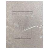 Tri fold mirror w/wood frame