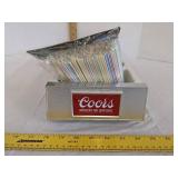 Vintage Coors beer bar top bartender caddy