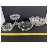 Glass decor candy dishes
