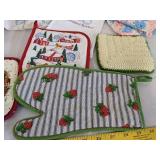 Various oven mitts