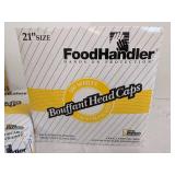 (4) 21" Foodhandler bouffant head caps 100 pc