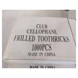 (4) Club cellophane field toothpicks